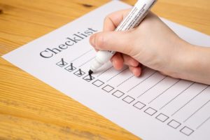 stock photo of a check list